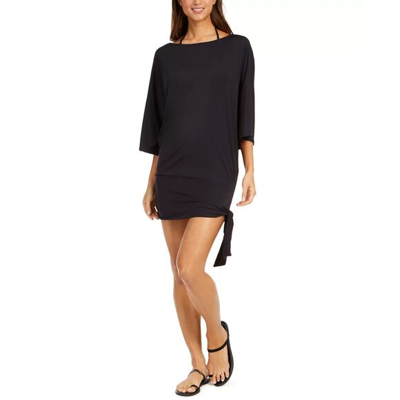 Michael Kors Other - MICHAEL Michael Kors Women's Side-Tie Swim Cover-Up Black Size M 0536